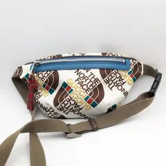 ほぼ未使用 グッチ ノースフェイス コラボ ナイロン ロゴ マルチカラー ボディバッグ ウエストバッグ ウエストポーチ  650299
