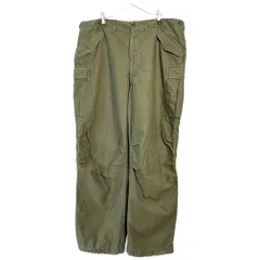 50年代 米軍実物 U.S.ARMY M-51 フィールドパンツ ヴィンテージ 大きいサイズ ミリタリー オリーブ(メンズ XXL相当)中古 古着 X7582