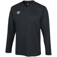 umbro(アンブロ) 長袖ゲームシヤツ サッカー ゲームシャツ (uas6307l-blk)、ブラック