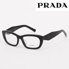 未使用級】PRADA メガネ VPR 07Z-F 三角ロゴプレート 黒 - メルカリ