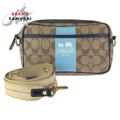 COACH コーチ ポピー シグネチャー ブラック 黒 シルバー金具