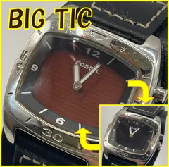 FOSSIL名作「BIG TIC」 点滅ギミック完動品 AM-3778 オレンジ/ブラック点滅 サイバーパンク Y2K フォッシル フォシル ビッグティックのサムネイル