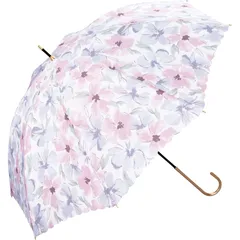 新品 Wpc. 雨傘 フラワーウォール ピンク 長傘 58cm レディース 晴雨兼用 大きい 花柄 パステルカラー おしゃれ 可愛い 女性 通勤 通学 4515-02-001