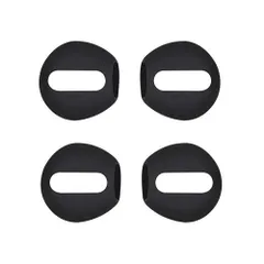 新品 AirPods用 イヤホンカバー 2ペア4個入り イヤーピース イヤホンアクセサリー シリコーン製 落ち防止 (ブラック)