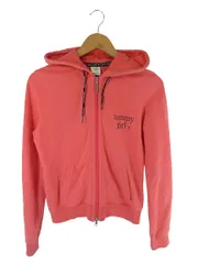 トミーガール tommy girl パーカー 長袖 フード ジップアップ ワンポイント ピンク サイズS 国内正規