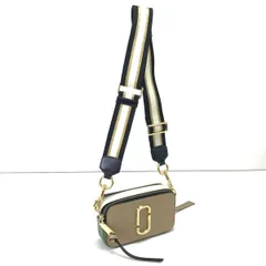 MARC JACOBS マークジェイコブス ショルダーバッグ スナップショット M0012007 ベージュ×グリーン