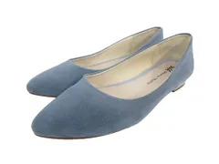 オリエンタルトラフィック ORIENTAL TRAFFIC パンプス フラット シューズ ポインテッドトゥ スウェード地 無地 水色 サイズ40 QQQ