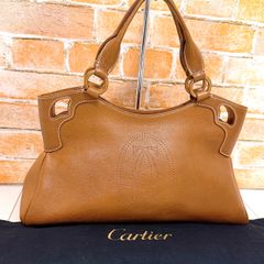 Cartier】 ハンドバッグ マルチェロ ドゥ カルティエ レザー ブラウン