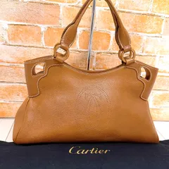 (美品) Cartier(カルティエ)トートバッグ マルチェロ レザー キャメルのサムネイル