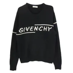 GIVENCHY ジバンシィ 19AW BM90B44Y5D スプリットロゴ ウール クルーネック ニット セーター ブラック系 L【中古】のサムネイル