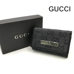 良品 GUCCI グッチ ディアマンテ ホースビット キャンバス レザー
