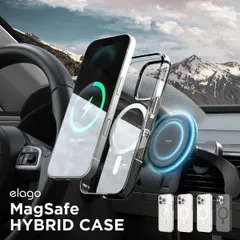 iPhone 16 Pro Max ケース クリア MagSafe 耐衝撃 ハイブリッド スマホケース 軽量 マグセーフ スマホカバー iPhone16ProMax 対応 elago MagSafe HYBRID CASE