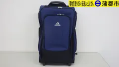 【現地引き取りのみ　リユース品】アディダス　キャリーケース＆リュック　ネイビー（R8-83)  汚れあり