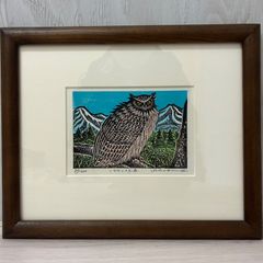 鷲の刺繍アート 木製 - メルカリ