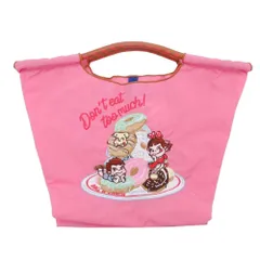 美品 ball&chain ボールアンドチェーン 25年バレンタイン限定 不二家コラボ ペコちゃん トートバッグ ハンドバッグ ピンク レディース 古着 中古 USED