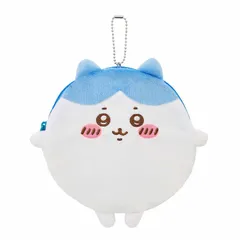 ちいかわくじ もちっとふわっとコレクション D賞：まんまるポーチ (ハチワレ) [ハチワレ]
