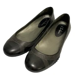 良品 COLE HAAN コールハーン ナイキエア レザー パンプス サイズ6B 約23cm ブラック レディース 古着 中古 USED