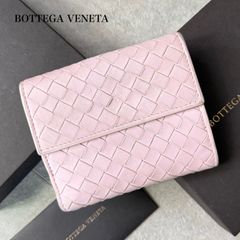 BOTTEGAVENETAジップアラウンドウォレット二つ折り財布ラベンダー