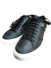 アグ UGG レザー ローカット スニーカー サイズ 23 cm 黒 QQQ