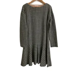 良品 Vivienne Westwood RED LABEL ヴィヴィアンウエストウッドレッドレーベル アシンメトリーヘム 変形ワンピース サイズ2 グレー レディース 古着 中古 USEDのサムネイル