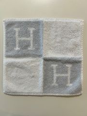エルメスHERMESタオルハンカチ フェイスタオルグレイグレー灰色系 エルメスHERMESタオルハンカチ フェイスタオルグレイグレー灰色系