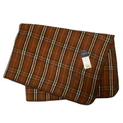 未使用 BURBERRY バーバリー ロンドン ノバチェック ウールハーフケット ブラウン レディース 古着 中古 USEDのサムネイル