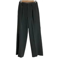 美品 24SS Spick and Span スピックアンドスパン ダブルクロスツータックパンツ サイズ38 カーキ レディース 古着 中古 USED