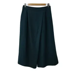 スピック&スパン Spick&Span パンツ ガウチョ 無地 38 緑 グリーン