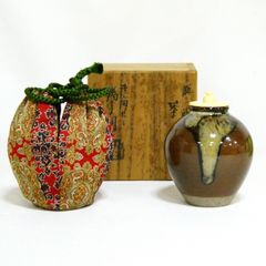 雪山 作 高取焼 文琳茶入 仕覆二点付 共箱 茶道具 雨龍間道 - メルカリ
