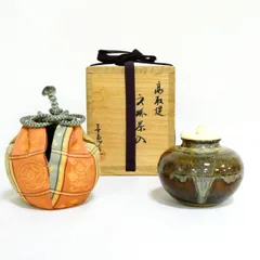 や*こ様 茶道具/高取喜恵「高取茶入」・お濃茶器「文琳茶入」/仕覆付き共箱 2026年最新】文琳茶入の人気アイテム - メルカリ