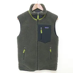 良品 patagonia パタゴニア CLASSIC RETRO-X VEST フリースベスト 20348 サイズXS カーキ レディース 古着 中古 USED