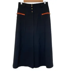 美品 PS Paul Smith PS ポールスミス バックプリーツ ロングスカート 40 ブラック レディース 古着 中古 USEDのサムネイル