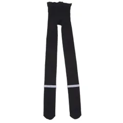 コムデギャルソンCOMME des GARCONS ラインプリントストレッチタイツ 黒のサムネイル
