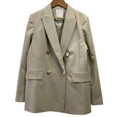 ノーブル ウールミルドピークドラペルジャケット ダブルブレスト 金