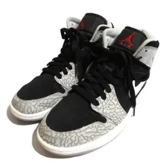 良品 NIKE ナイキ AIR JORDAN 1 MID SE ELEPHANT Toe エアジョーダン1 スニーカー DM1200-016 26cm グレー ブラック メンズ 古着 中古 USED