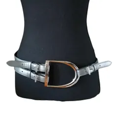 良品 RALPH LAUREN ラルフローレン RL67 スティラップ ダブルピンバックル レザーベルト シルバーカラー レディース 古着 中古 USED 2026年最新】rl67 ラルフローレンの人気アイテム - メルカリ