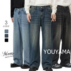 Mecca メンズ デニムパンツ ワイドシルエット - メルカリ