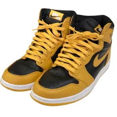 美品 NIKE ナイキ AIR JORDAN 1 RETRO HIGH OG ハイカットスニーカー 555088-701 サイズUS8 26cm POLLEN/WHITE-BLACK メンズ 古着 中古 USED