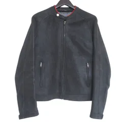 美品 GUCCI グッチ トムフォード期 バックスキン レザー シングルライダースジャケット サイズ46 ブラック メンズ 古着 中古 USEDのサムネイル