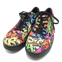 【超美品】ラウドマウス ゴルフシューズ 黒×マルチカラー 総柄 スパイクレス メンズ 25.5 ゴルフウェア LOUDMOUTHのサムネイル