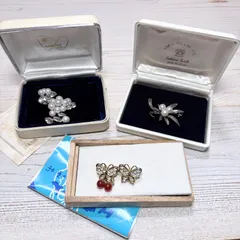 瑪瑙　本真珠　ブローチ　３個　まとめ売り