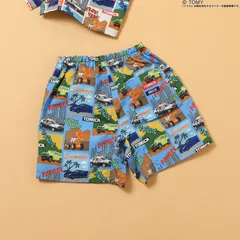 TOMICA×BREEZE 水陸両用パンツ 4分丈　BREEZE J323826　ブルー