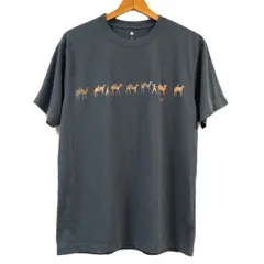 ◆mont-bell モンベル WIC.T 旅の途上 半袖 Tシャツ 速乾 消臭 ラクダ柄 ウィックロン アウトドア 春夏物 メンズ