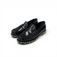 MARNI リングディティールスクエアトゥーレザーローファー 36 新品