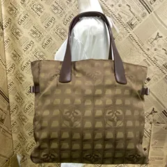 シャネル トートバッグ ニュートラベル 茶 ココマーク A4 ビジネス 旅行 GD410