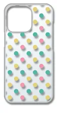 【新品未使用】iPhone13 Pro アイフォン13プロ クリア ハードケース プチドット（マルチカラー） レトロ スマホ ケース