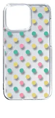 【新品未使用】iPhone14 Pro Max アイフォン14プロマックス クリア ハードケース プチドット（マルチカラー） レトロ スマホ ケース