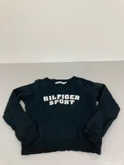 送料無料★HILFIGER SPORT ヒルフィガースポーツ★スウェットトレーナー　スウェットシャツ★レディース　Sサイズ　36★ブラック　#80424sj89