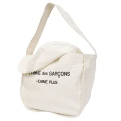 コムデギャルソン オムプリュスCOMME des GARCONS HOMME PLUS ロゴプリントキャンバスショルダーバッグ アイボリーのサムネイル
