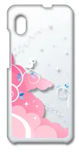 【新品未使用】Galaxy A20 SC-02M SCV46 ギャラクシー クリア ハードケース 小鳥キラキラ（ピンク） スマホ ケース